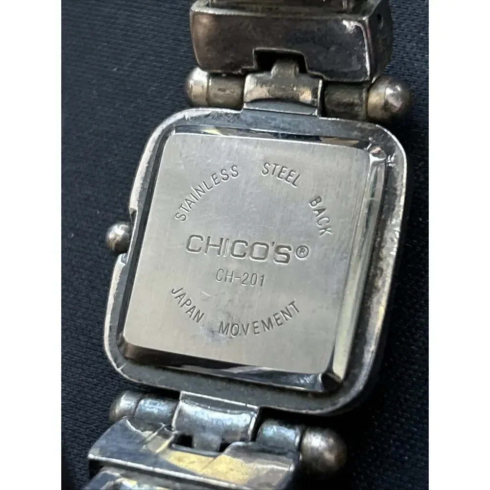 Chicos Silver Tone Women’s Cuff Watch
